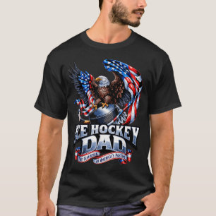 Camiseta Orgulhoso Pai de Hockey no Gelo - Bandeira America