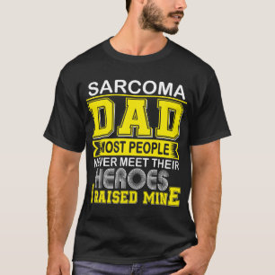 Camiseta Orgulhoso Pai de Sarcoma Eu Levantei o Meu