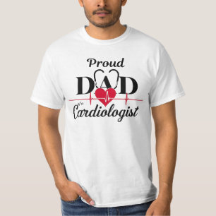 Camiseta Orgulhoso Pai de um Cardiologista