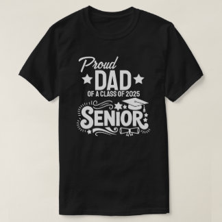 Camiseta Orgulhoso pai de um formando da turma de 2025