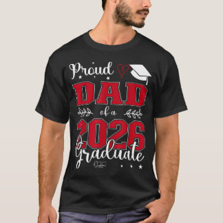 Camiseta Orgulhoso Pai De Um Graduado Da Turma De 2026