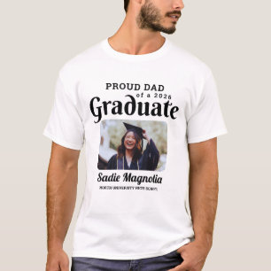 Camiseta Orgulhoso Pai de um Graduado em 2026 Personalizado