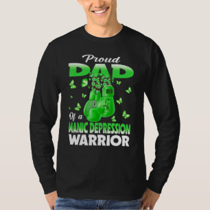 Camiseta Orgulhoso Pai De Um Guerreiro Consciente Da Depres