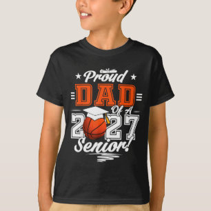 Camiseta Orgulhoso pai de um jogador de basquete da turma d