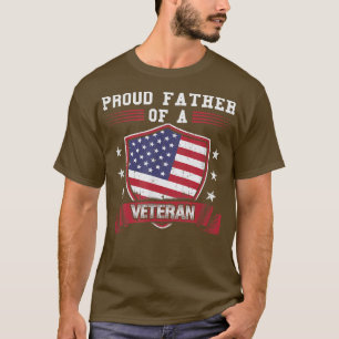 Camiseta Orgulhoso Pai De Um Veterano T Para Pai Militar