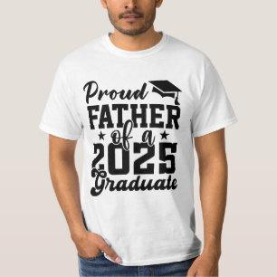 Camiseta Orgulhoso pai de uma classe de formando de 2025 de