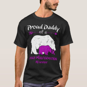 Camiseta Orgulhoso Pai de uma Conscientização da Malformaçã