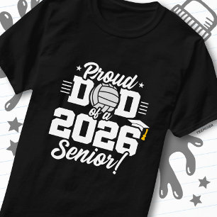 Camiseta Orgulhoso Pai de uma Formatura de Volei de 2026