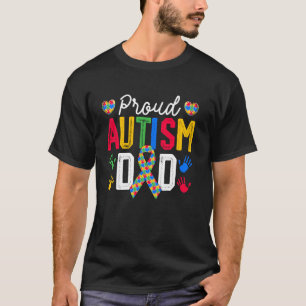 Camiseta Orgulhoso Pai do Autismo Dia de Conscientização do