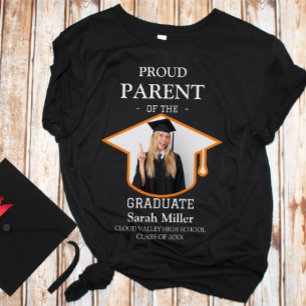 Camiseta Orgulhoso Pai do Formando com uma Foto e Nome