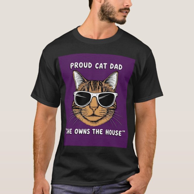 Camiseta Orgulhoso Pai Engraçado - Dia do Pai Puro (Frente)