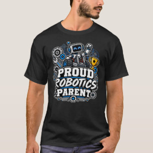 Camiseta Orgulhoso Pai/Mãe de Robótica
