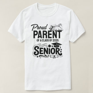 Camiseta Orgulhoso Pai/Mãe de um Formando da Turma de 2025
