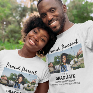 Camiseta Orgulhoso Pai/Mãe do Graduado Foto