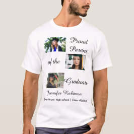 Camiseta Orgulhoso Pai/Mãe do Graduado Fotos Personalizadas