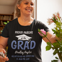 Camiseta Orgulhoso Pai/Mãe Personalizada do GRADUA