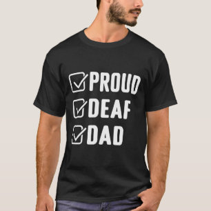 Camiseta Orgulhoso Pai Surdo Sinal Gestual Asl Conscientiza