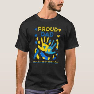 Camiseta Orgulhoso Pai T21 - Dia de Sensibilização para a S
