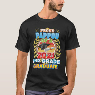 Camiseta Orgulhoso Pappou De Um Formando De Segundo 2021 No