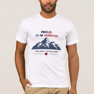 Camiseta Orgulhoso por Ser Americano – Orgulho Patriótico d