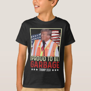 Camiseta Orgulhoso por ser lixo, vote Trump Presidente Trum