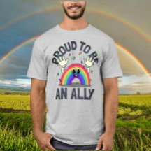 Orgulhoso por Ser um Aliado Arco-íris