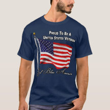 Orgulhoso por Ser um Veterano dos EUA com a Bandei