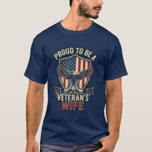 Camiseta Orgulhoso Por Ser Um Veterano Patriótico Águia Mil
