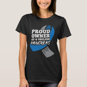 Camiseta Orgulhoso Proprietário Da Diabetes Pancreas Inútei