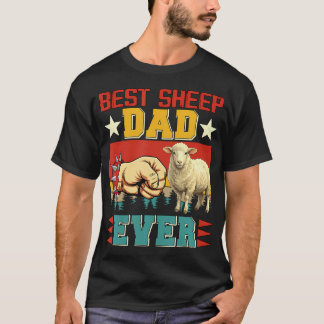 Camiseta Orgulhoso Proprietário de Ovelhas Vintage Pai Engr
