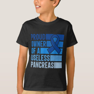 Camiseta Orgulhoso Proprietário de um Pâncreas Inútil Diabe