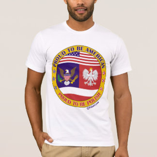 Camiseta Orgulhoso ser americano polonês