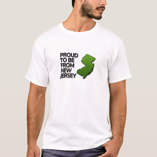 Camiseta Orgulhoso ser de New-jersey (Frente)