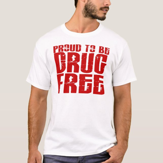 Camiseta Orgulhoso ser droga livre 2 (Frente)