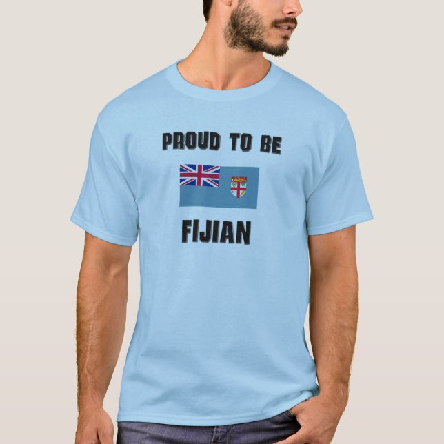 Camiseta Orgulhoso ser FIJIAN (Frente)