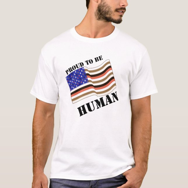 Camiseta Orgulhoso ser humano (Frente)