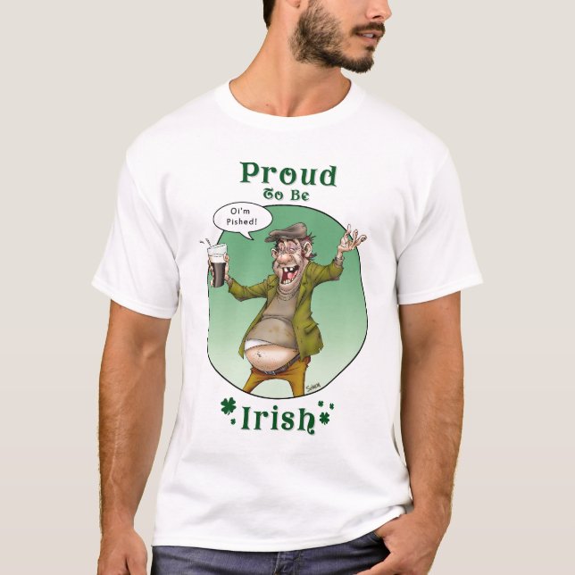 Camiseta Orgulhoso ser irlandês (Frente)