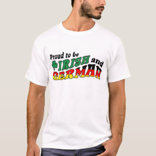 Camiseta Orgulhoso ser irlandês e alemão