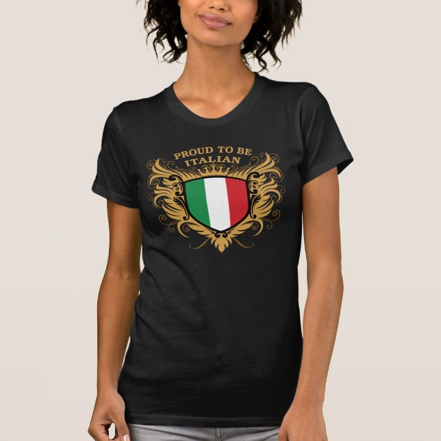 Camiseta Orgulhoso ser italiano (Frente)