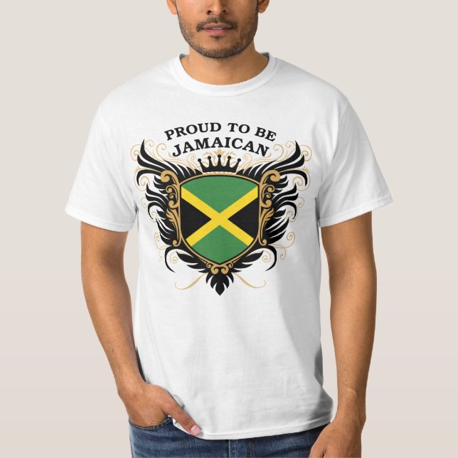 Camiseta Orgulhoso ser jamaicano (Frente)