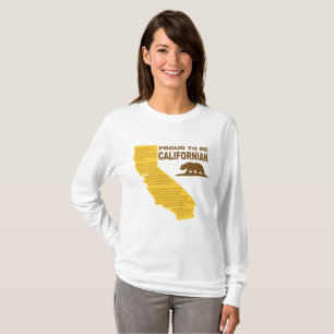 Camiseta Orgulhoso ser LT de LongSleeve do californiano