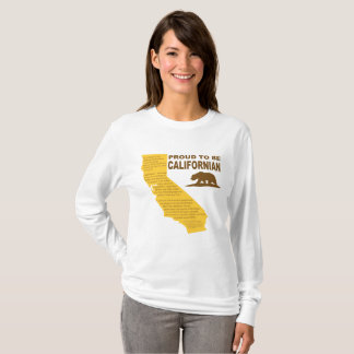 Camiseta Orgulhoso ser LT de LongSleeve do californiano