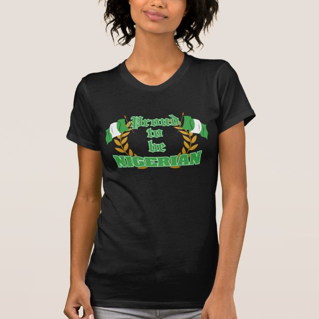 Camiseta Orgulhoso ser nigeriano (Frente)