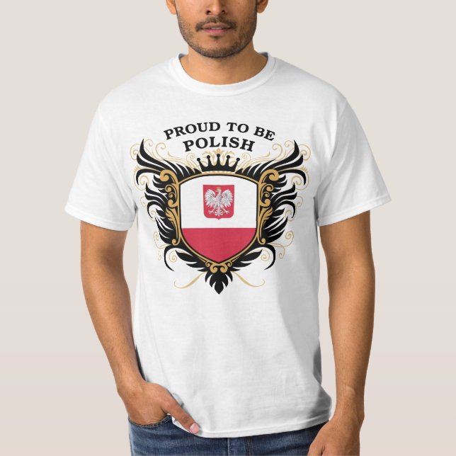 Camiseta Orgulhoso ser polonês (Frente)