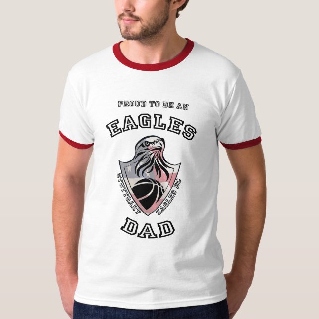 Camiseta Orgulhoso ser um paizinho AllStar litros de Eagles (Frente)