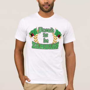 Camiseta Orgulhoso ser zambiano