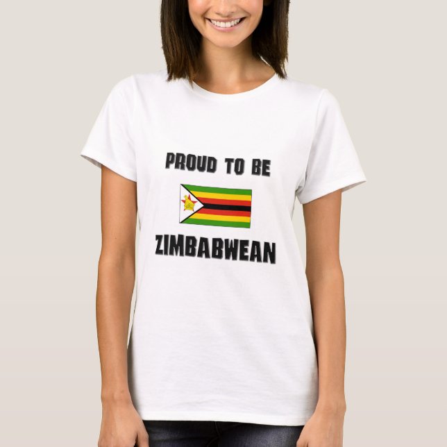 Camiseta Orgulhoso ser ZIMBABUENSE (Frente)