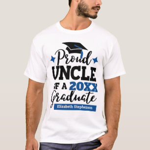 Camiseta Orgulhoso Tio 2022 formando azul-tassel