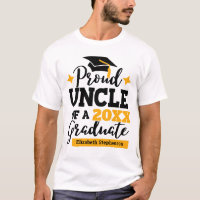 Orgulhoso Tio 2022 formando de boné preto de ouro