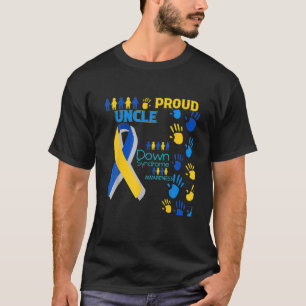 Camiseta Orgulhoso Tio T21 Dia Mundial da Consciência da S